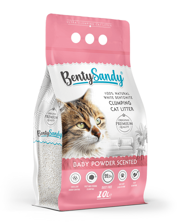 Benty Sandy Clumping Cat Litter – Baby Powder Scent
